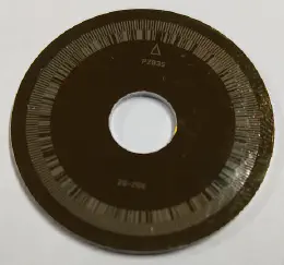 Reflective metal code wheel — alternative design